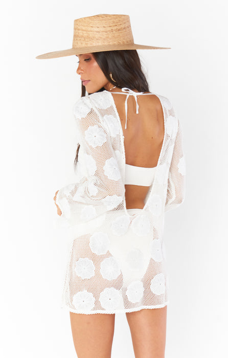 Mesh Floral Cover Up