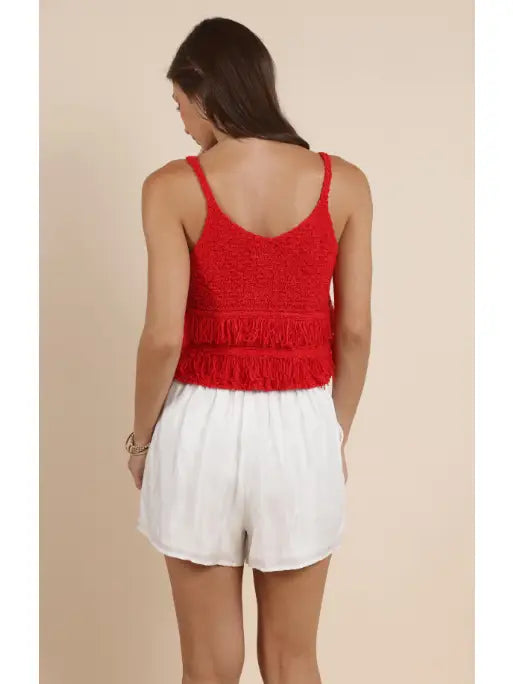 Fringe Sweater Tank