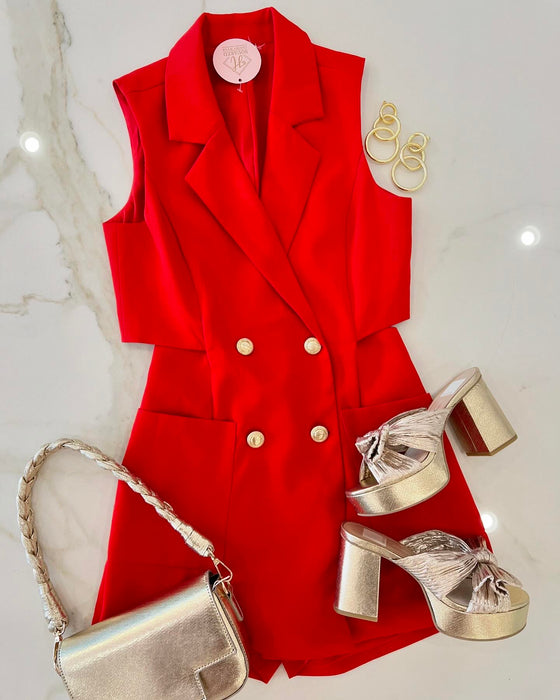 Cut Out Suit Romper