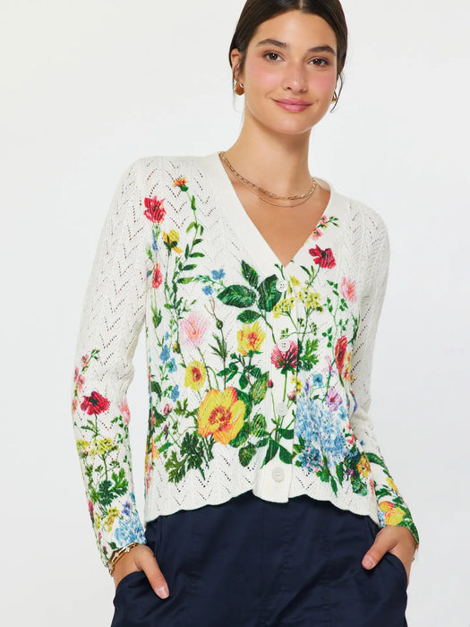 Floral Printed Sweater Cardigan