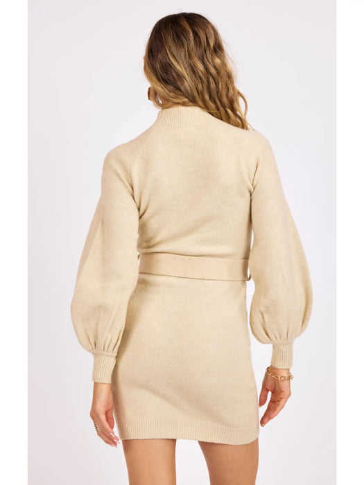 Maeve Belted Long Sleeve Sweater Dress