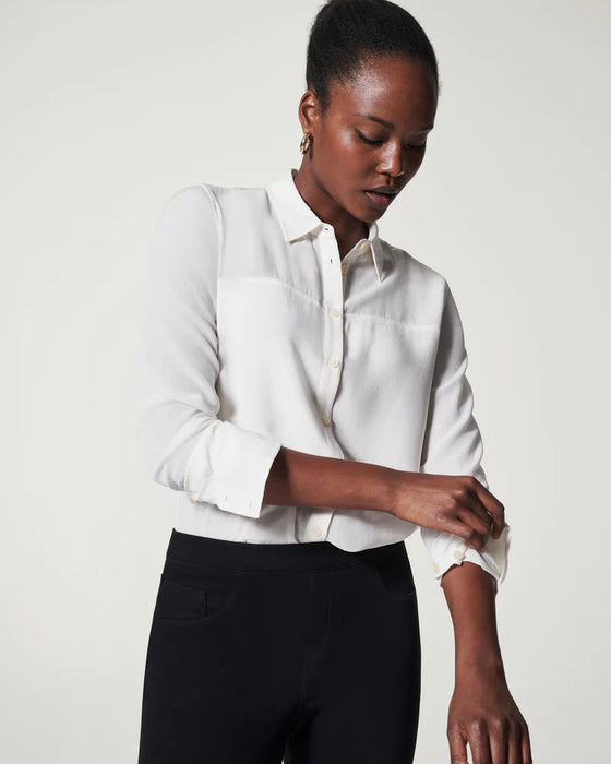 Low Maintenance Silk Button Up