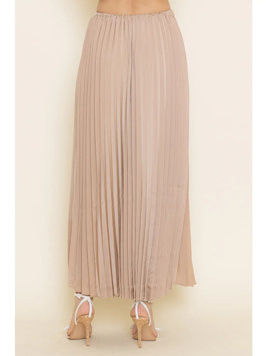 Pleated Maxi Skirt