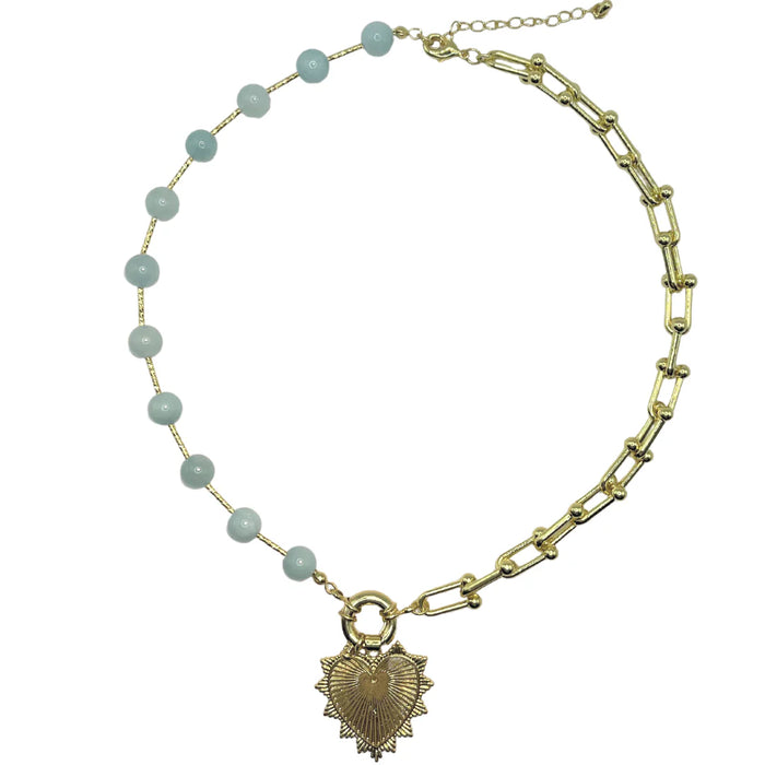Intricate Heart Charm Necklace