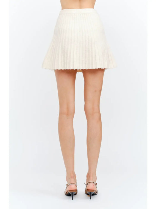 Maude Pleated Knit Skirt
