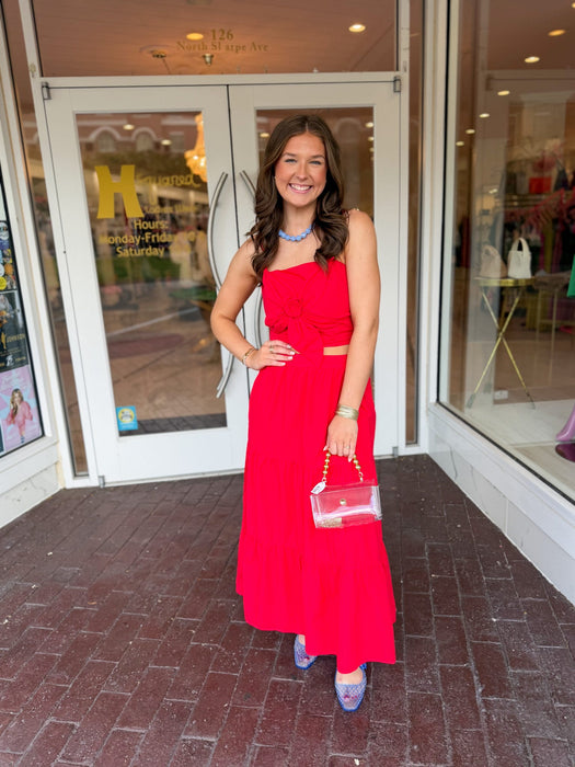 Tiered Midi Skirt