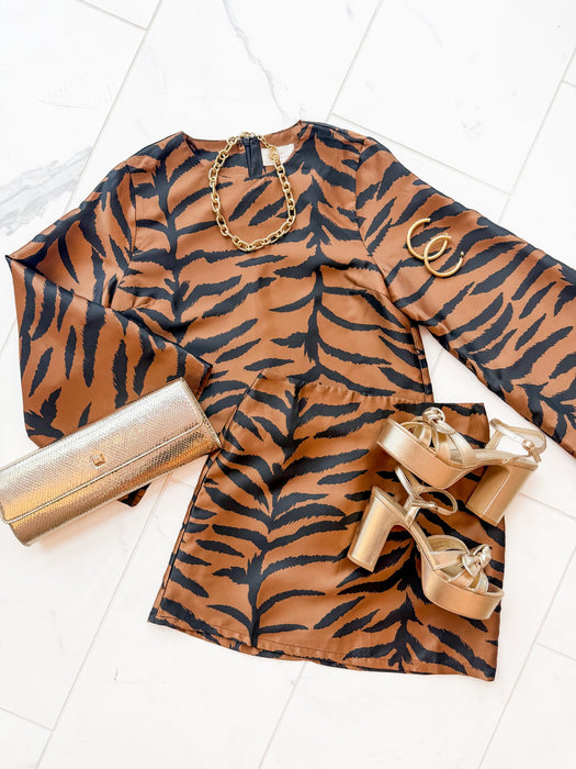 Animal Pattern Mini Skirt