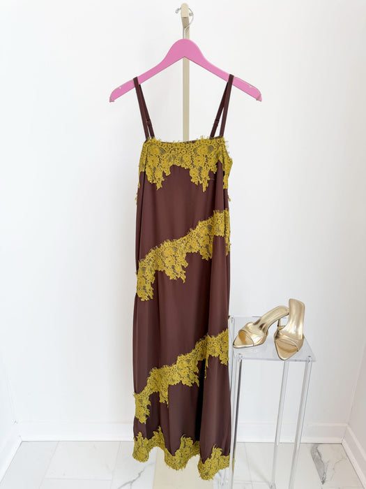 Lace Detail Maxi Dress