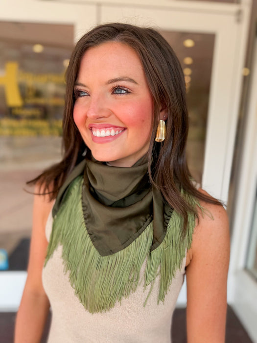 Solid Fringe Scarf