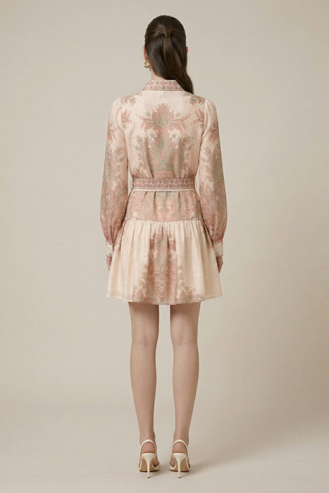 Paisley Printed Mini Dress