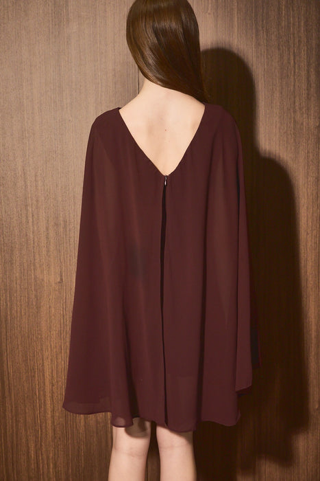 Chiffon Cape Overlay Romper