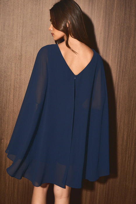 Chiffon Cape Overlay Romper