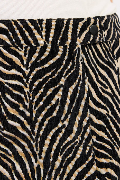 Animal Print Mini Skirt