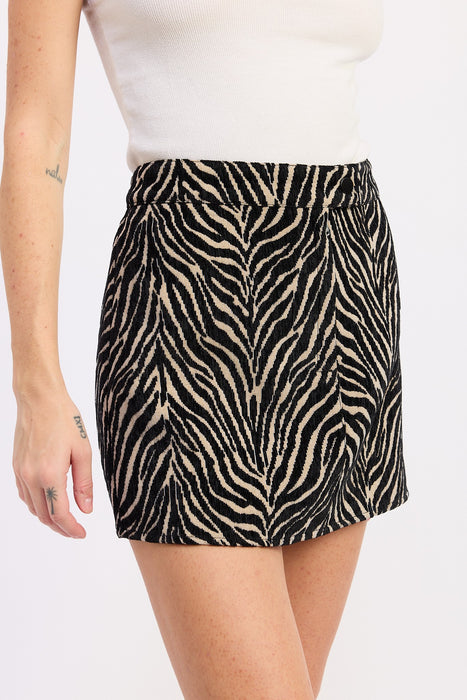 Animal Print Mini Skirt