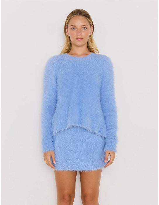 Elidi Fluffy Mini Skirt