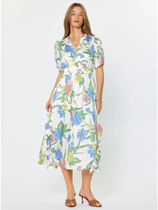 Floral Ruffle Midi Dress