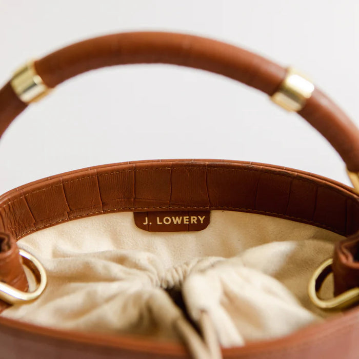 Max Mini in Cognac Croc