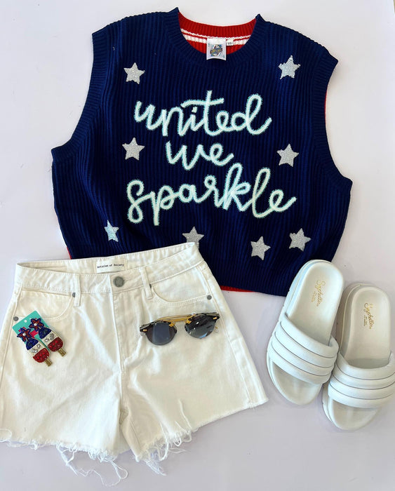 United We Sparkle Sweater Vest