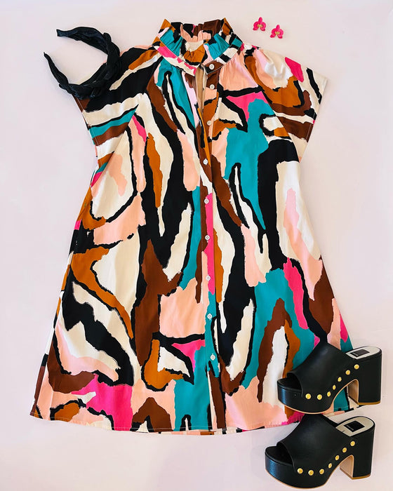 Wilhelmina Printed Dress