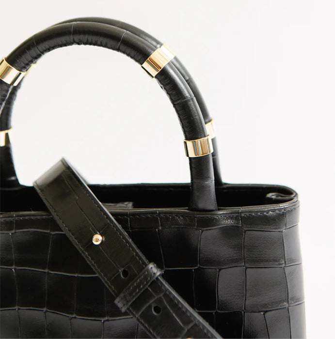 William Tote in Black Croc