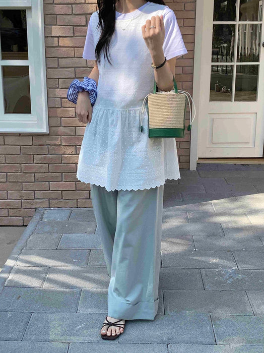 Straw Bucket/Crossbody Bag