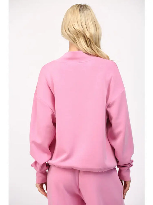 Modal Blend Cowl Neck Sweatshirt