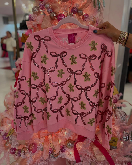 Gingerbread & Bow Sweatshirt