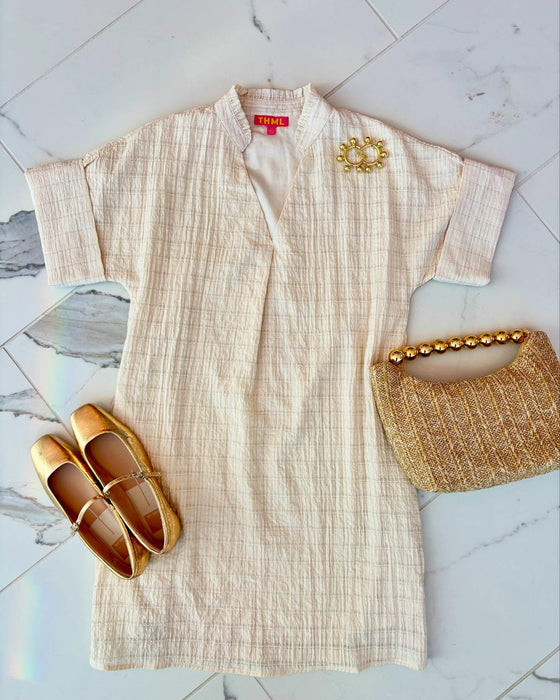 Short Sleeve Shift Dress