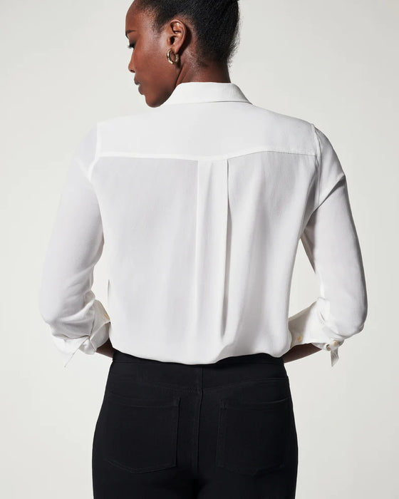 Low Maintenance Silk Button Up