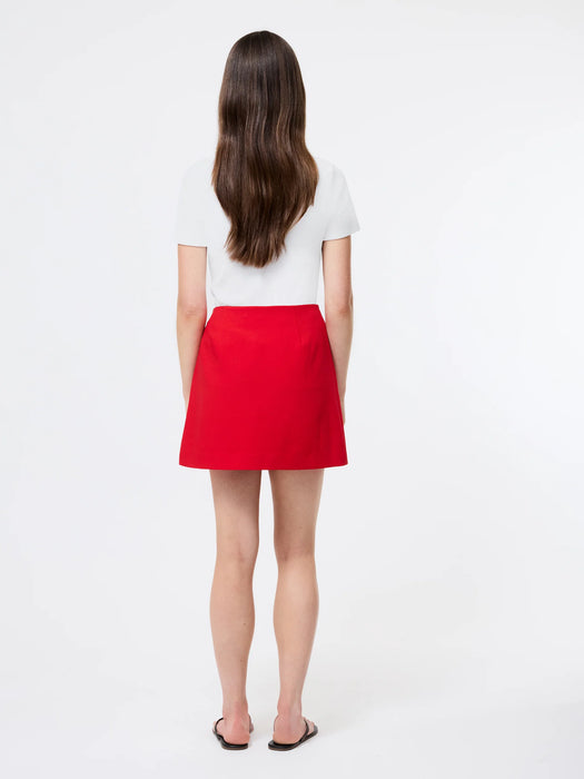 Azra Twill Double Breasted Skirt