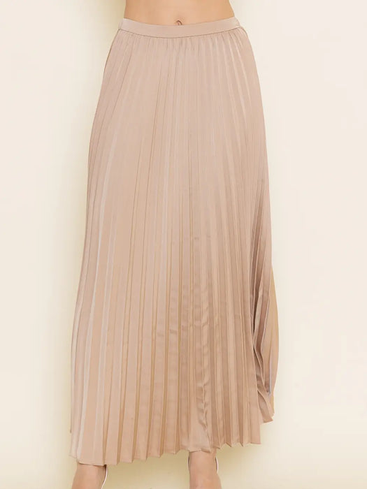 Pleated Maxi Skirt