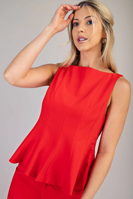 Sleeveless Peplum Tank