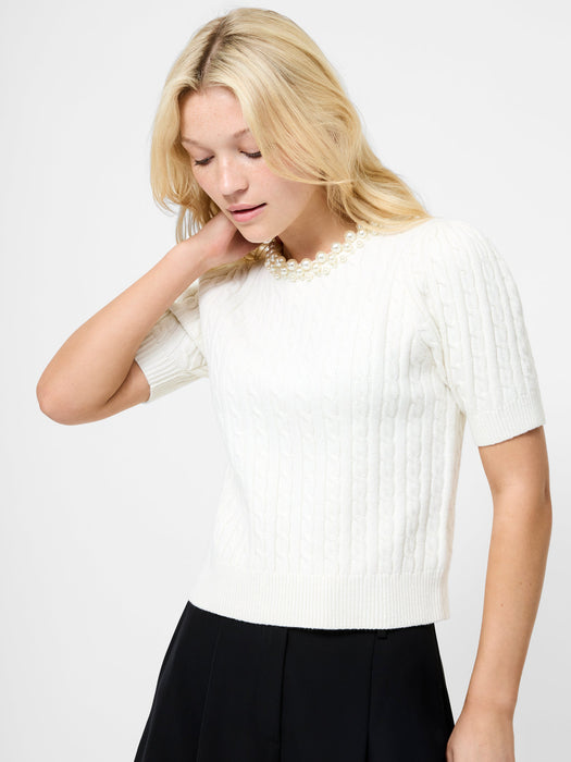 Embellished Neck Sweater