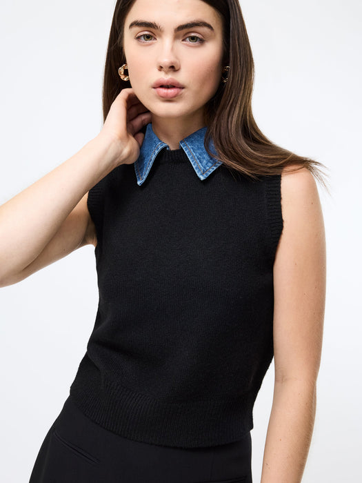 Ellie Knit Collared Vest