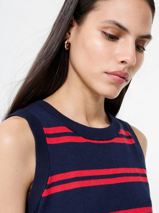 Padma Fine Knit Stripe Vest