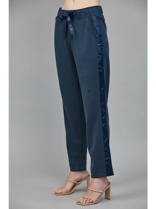 Satin Trim Lounge Pants