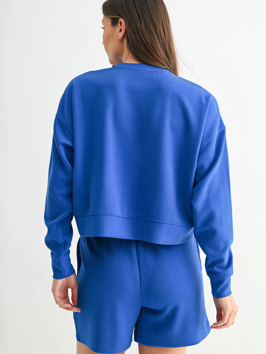 Luxe Sand Wash Rib Sweater