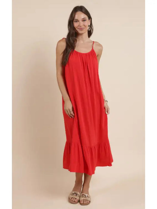 Tie Strap Flowy Dress