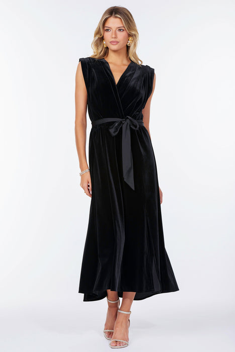Aeries Velvet Wrap Dress