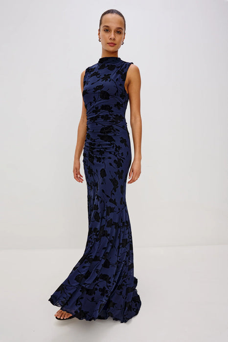 Cosmo Dress in Navy Tossed Roses