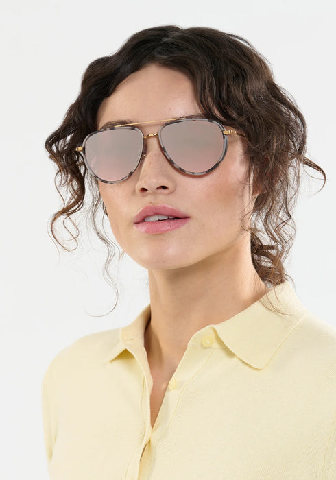 Coleman - 24K Matte Black + Matte Sunday Tortoise Mirrored