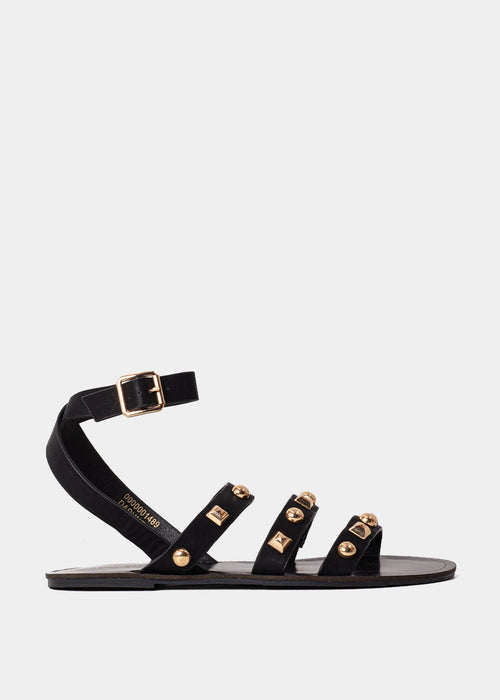 Daphne Studded Flat Sandals