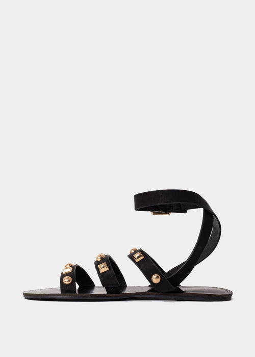 Daphne Studded Flat Sandals