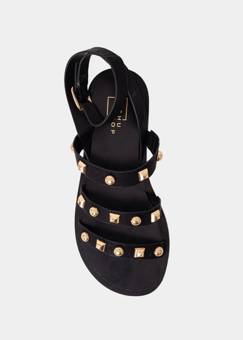 Daphne Studded Flat Sandals