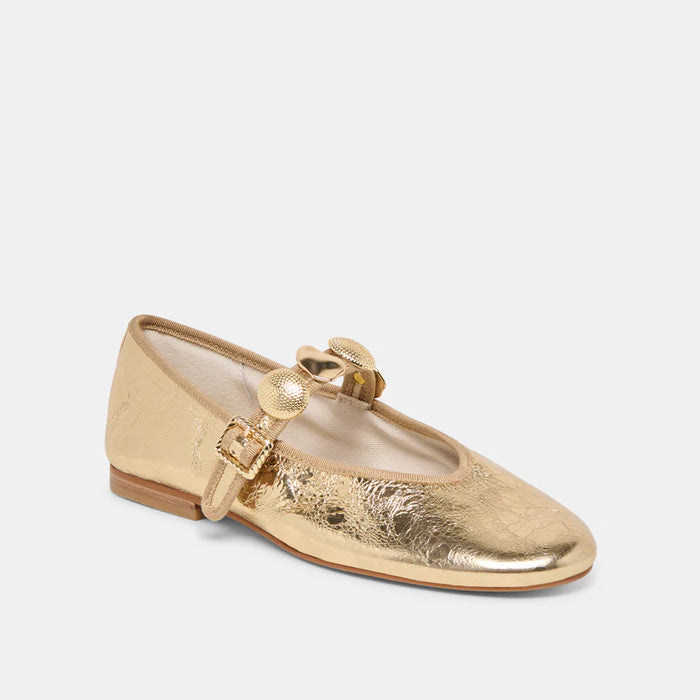 Relan Distressed Leather Ballet Flat