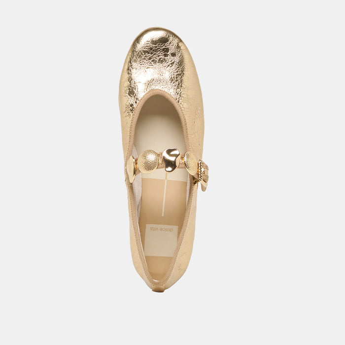 Relan Distressed Leather Ballet Flat