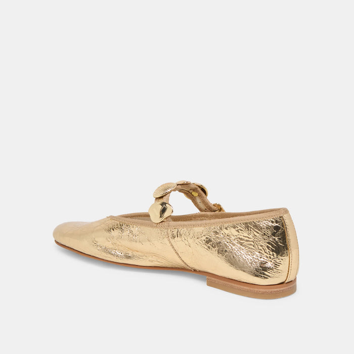 Relan Distressed Leather Ballet Flat