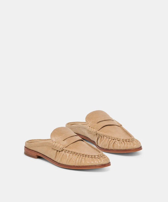 Betzy Embossed Suede Loafers