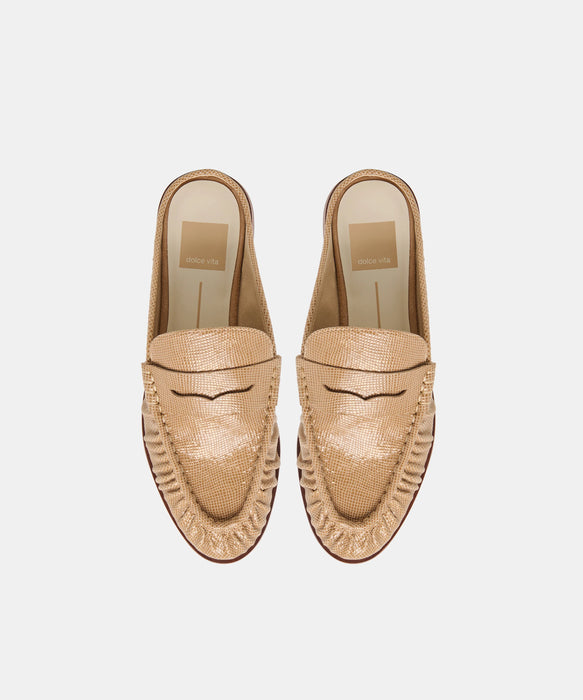 Betzy Embossed Suede Loafers