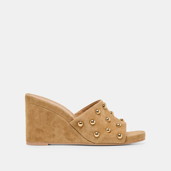 Holta Stud Suede Wedge